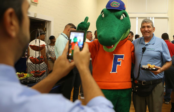 Albert with first responders