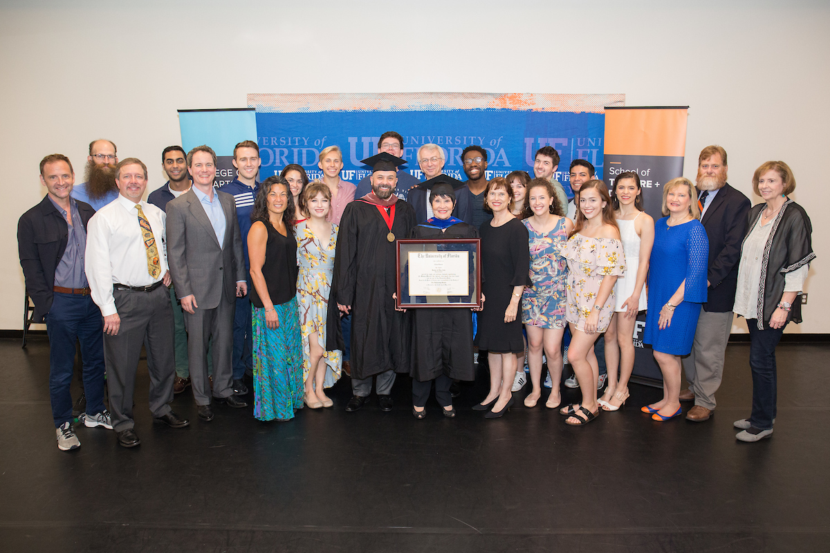 Students, faculty and staff from the College of the Arts with Chita Rivera